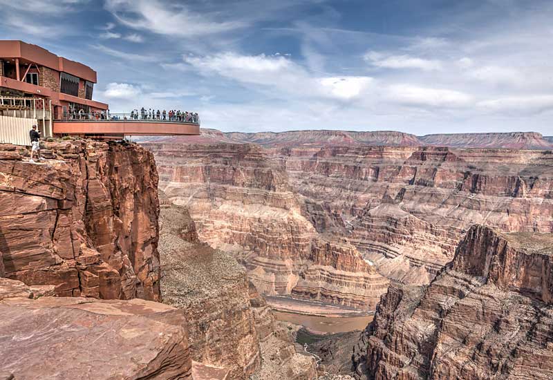 Grand canyon View oevrlooking Skywalk Cafe