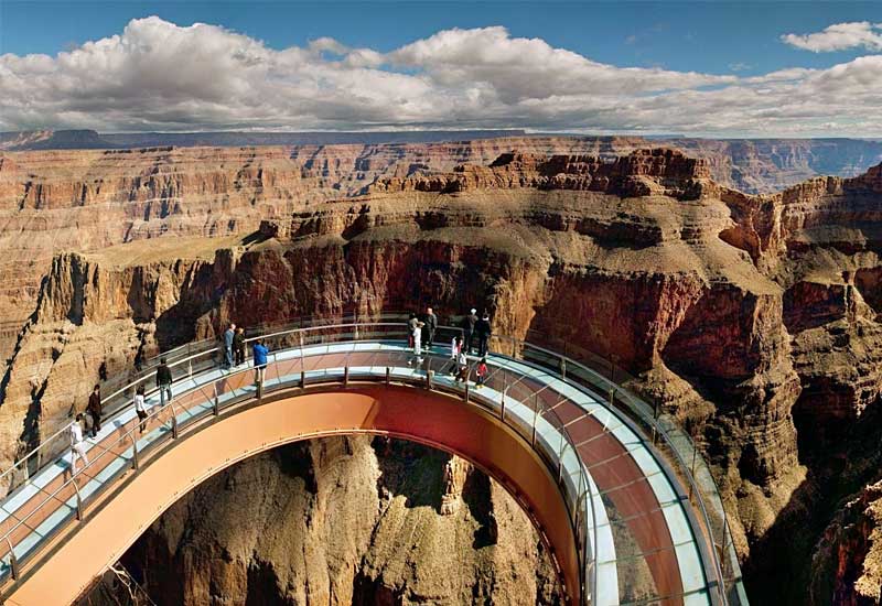 View of the Grand canyon from Skywalk Cafe