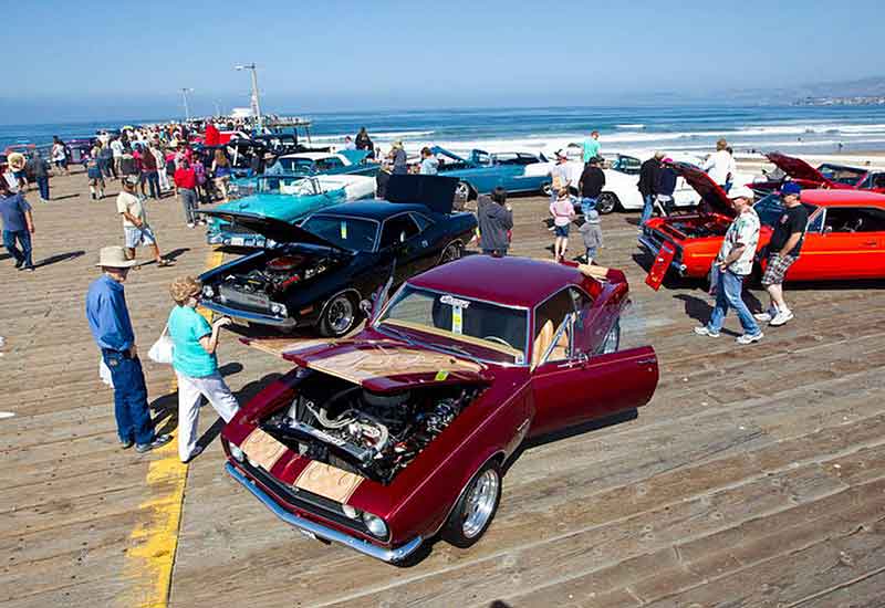 Collectible cars at the Pismo Beach Car Show